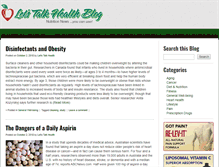 Tablet Screenshot of blog.letstalkhealth.com